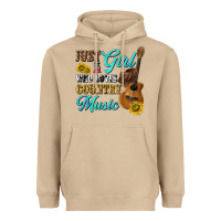 Mushroom just a girl who loves country music Heavyweight Hoodie - texasbilliewilder