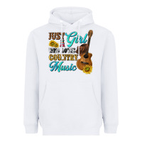 White just a girl who loves country music Heavyweight Hoodie - texasbilliewilder