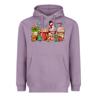 Lavender christmas coffee cups Heavyweight Hoodie - Zillion Design Studio
