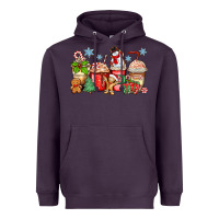 Plum christmas coffee cups Heavyweight Hoodie - Zillion Design Studio