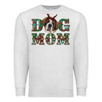 Oatmeal Heather christmas st. bernard dog mom Premium Sweatshirt - RanaPortraitStore