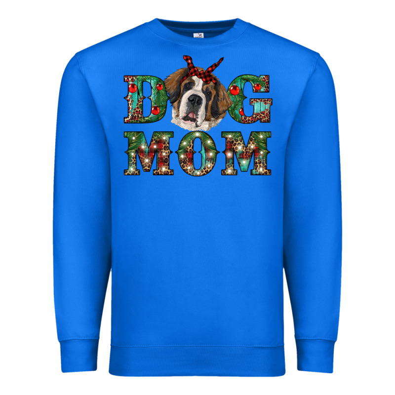 Christmas St. Bernard Dog Mom Premium Sweatshirt by RanaPortraitStore | Teevron