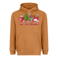 Meerkat 'tis the season pink christmas Heavyweight Hoodie - Zillion Design Studio