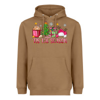 Toasted Coconut 'tis the season pink christmas Heavyweight Hoodie - Zillion Design Studio