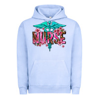 Pigment Grape Ice floral nurse Urban Hoodie - AdoDesignShop