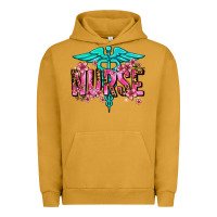 Pigment Peanut Butter floral nurse Urban Hoodie - AdoDesignShop