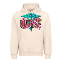 Sandshell floral nurse Urban Hoodie - AdoDesignShop