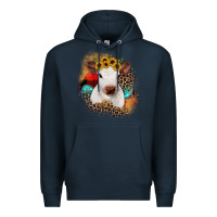 Navy christmas heifer Premium Hoodie - JahusDesignShop