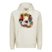 Oatmeal Heather christmas heifer Premium Hoodie - JahusDesignShop