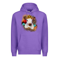 Purple christmas heifer Premium Hoodie - JahusDesignShop