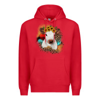 Red christmas heifer Premium Hoodie - JahusDesignShop