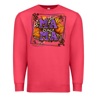 Cardinal basketball mama with leopard Premium Sweatshirt - Zillion Design Studio