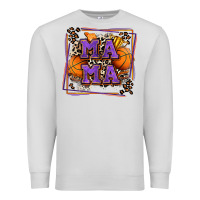 Dove Grey basketball mama with leopard Premium Sweatshirt - Zillion Design Studio