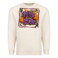 Sandshell basketball mama with leopard Premium Sweatshirt - Zillion Design Studio