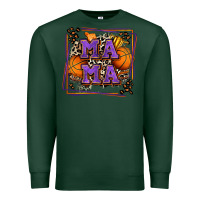 Sports Green basketball mama with leopard Premium Sweatshirt - Zillion Design Studio