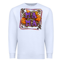 Basketball Mama With Leopard Premium Sweatshirt | Teevron