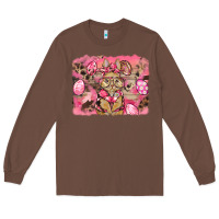 Chestnut pink camouflage bunny background Long Sleeve Tee - BarkalooDesign