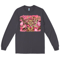 Smoke pink camouflage bunny background Long Sleeve Tee - BarkalooDesign