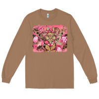 Toasted Coconut pink camouflage bunny background Long Sleeve Tee - BarkalooDesign