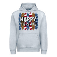 Heather Grey happy 4th of july brushstrokes Urban Hoodie - BundleAndBundleShop