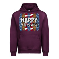 Mauve Wine happy 4th of july brushstrokes Urban Hoodie - BundleAndBundleShop
