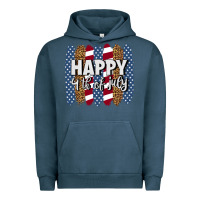 Pigment Midnight Navy happy 4th of july brushstrokes Urban Hoodie - BundleAndBundleShop