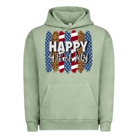 Pigment Oil Green happy 4th of july brushstrokes Urban Hoodie - BundleAndBundleShop