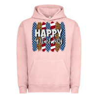 Pigment Salmon happy 4th of july brushstrokes Urban Hoodie - BundleAndBundleShop