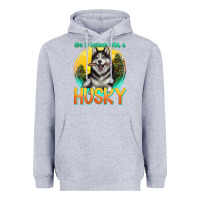 Heather Grey life is better with a husky Heavyweight Hoodie - texasbilliewilder