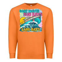 Carrot boat waves sun rays lake days Premium Sweatshirt - texasbilliewilder