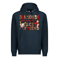 Navy diamonds are a girl's best friend baseball Premium Hoodie - Jasminsmagicworld