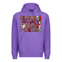 Purple diamonds are a girl's best friend baseball Premium Hoodie - Jasminsmagicworld