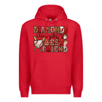 Red diamonds are a girl's best friend baseball Premium Hoodie - Jasminsmagicworld