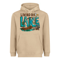 Mushroom living on lake time Heavyweight Hoodie - texasbilliewilder
