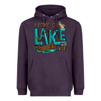 Plum living on lake time Heavyweight Hoodie - texasbilliewilder