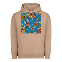 Pigment Burro 4th of july sunflowers hotdog seamless pattern Urban Hoodie - BundleAndBundleShop