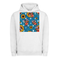4th Of July Sunflowers Hotdog Seamless Pattern Urban Hoodie | Teevron