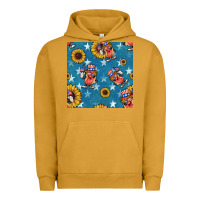 Pigment Peanut Butter 4th of july sunflowers hotdog seamless pattern Urban Hoodie - BundleAndBundleShop
