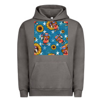 Pigment Tornado 4th of july sunflowers hotdog seamless pattern Urban Hoodie - BundleAndBundleShop