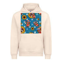 Sandshell 4th of july sunflowers hotdog seamless pattern Urban Hoodie - BundleAndBundleShop