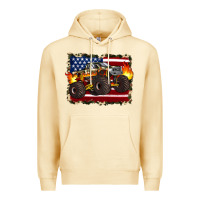 Pina Colada american flag monster truck Premium Hoodie - Artiststas