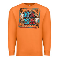 Carrot baseball nana with leopard Premium Sweatshirt - Zillion Design Studio