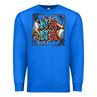 True Royal baseball nana with leopard Premium Sweatshirt - Zillion Design Studio
