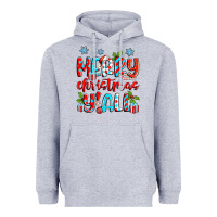 Heather Grey merry christmas y'all Heavyweight Hoodie - Zillion Design Studio