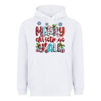 White merry christmas y'all Heavyweight Hoodie - Zillion Design Studio