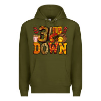 Army Green three up three down softball Premium Hoodie - Jasminsmagicworld