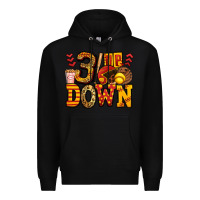 Black three up three down softball Premium Hoodie - Jasminsmagicworld
