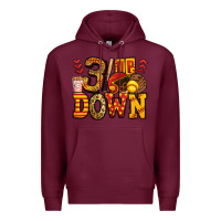 Burgundy three up three down softball Premium Hoodie - Jasminsmagicworld