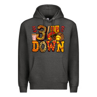 Charcoal Heather three up three down softball Premium Hoodie - Jasminsmagicworld
