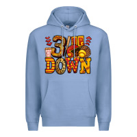 Colony Blue three up three down softball Premium Hoodie - Jasminsmagicworld